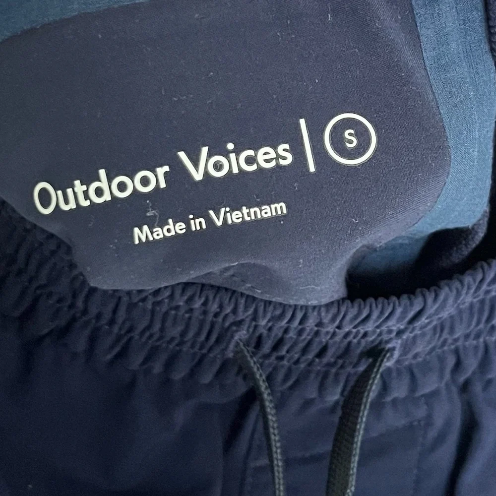 Outdoor Voices | Blue RecTrek Electric Navy Performance Elastic Logo Jogger Pant